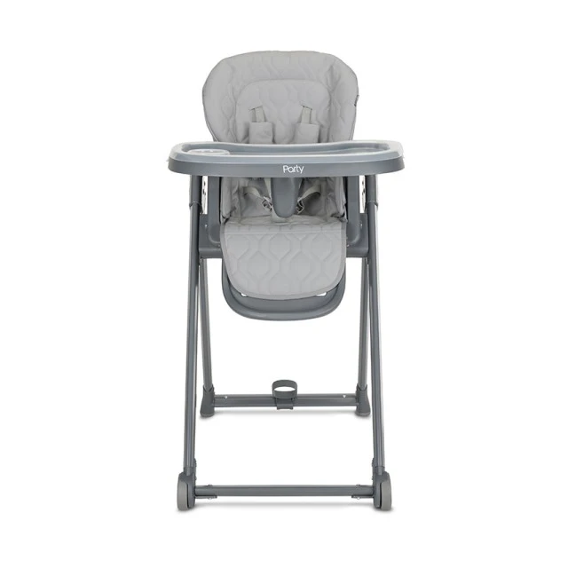 DINING CHAIR PARTY GREY LEATHER