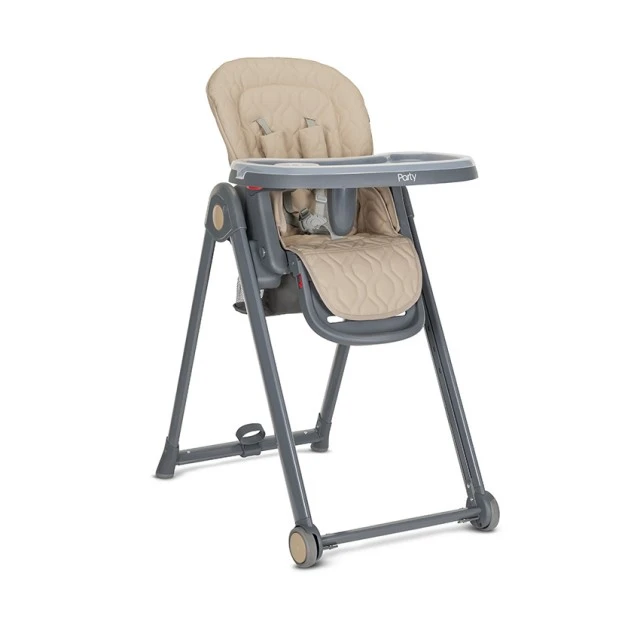 DINING CHAIR PARTY BEIGE LEATHER