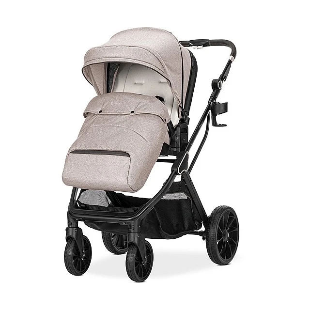 Бебешка количка GLORY 2in1 BEIGE+АДАПТОРИ с кош за новор