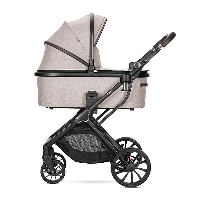 Бебешка количка GLORY 2in1 BEIGE+АДАПТОРИ с кош за новор