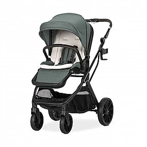 Бебешка количка GLORY 2in1 GREEN+АДАПТОРИ с кош за новор