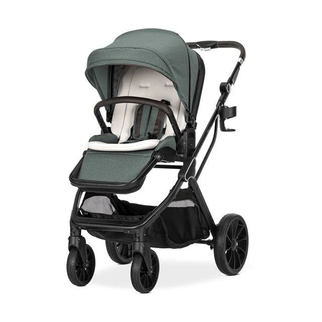 Baby stroller GLORY 2in1 GREEN + adapters with carrycot