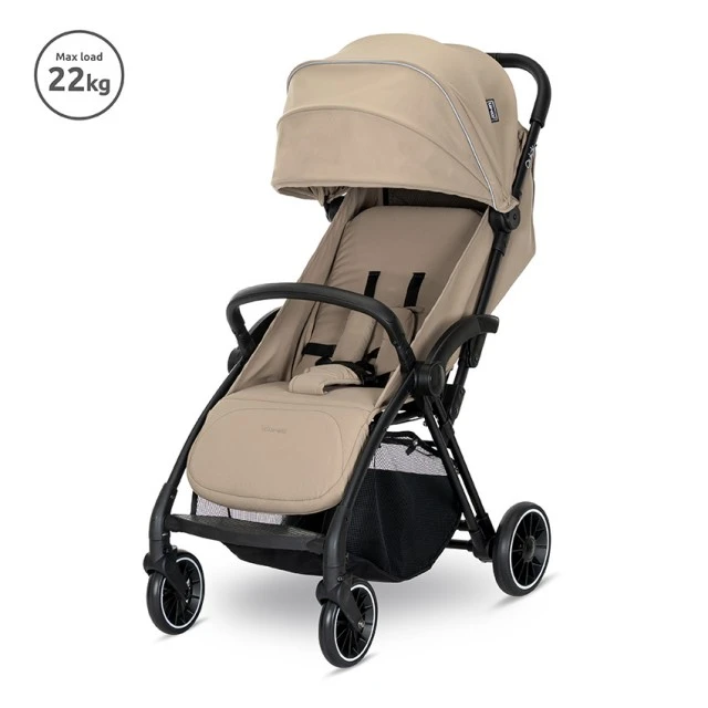 Бебешка количка QUICK до 22 кг АВТОМАТИЧНО СГЪВАНЕ BEIGE