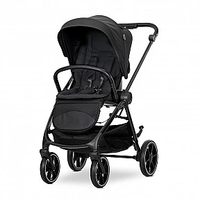 Бебешка количка VENICE 2в1 до 22 кг BLACK с кош за новор