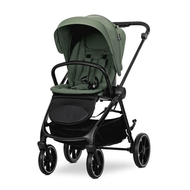 Бебешка количка VENICE 2в1 до 22 кг GREEN с кош за новор