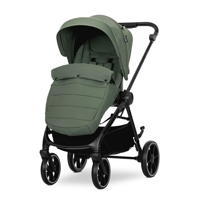 Бебешка количка VENICE 2в1 до 22 кг GREEN с кош за новор