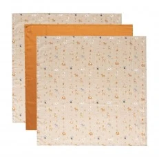 Bebe-Jou Muslin Diapers Set of 3 70x70cm - Steppe