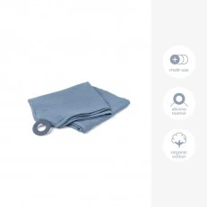 Doomoo Пелена за кърмене със силиконов ринг Mom n Play - Tetra Blue