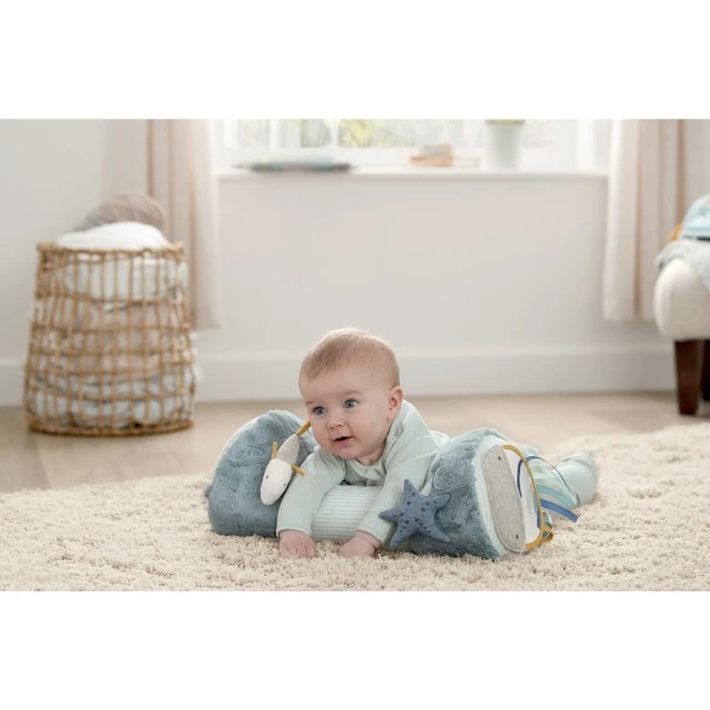 Mamas & Papas Играчка Tummy Time Roll - Welcome to the world Blue