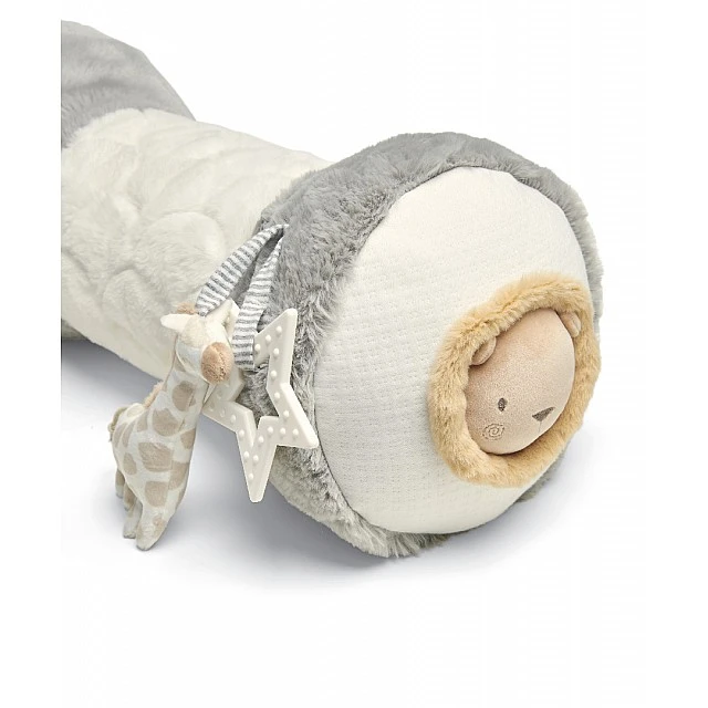 Mamas & Papas Tummy Time Roll toy - Welcome to the world Grey
