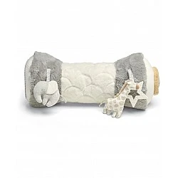 Mamas & Papas Tummy Time Roll toy - Welcome to the world Grey