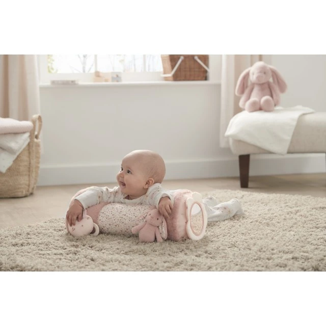 Mamas & Papas Играчка Tummy Time Roll - Welcome to the world Pink