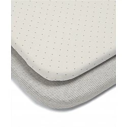 Mamas & Papas Set of 2 bin sheets 50x57cm - Gray star