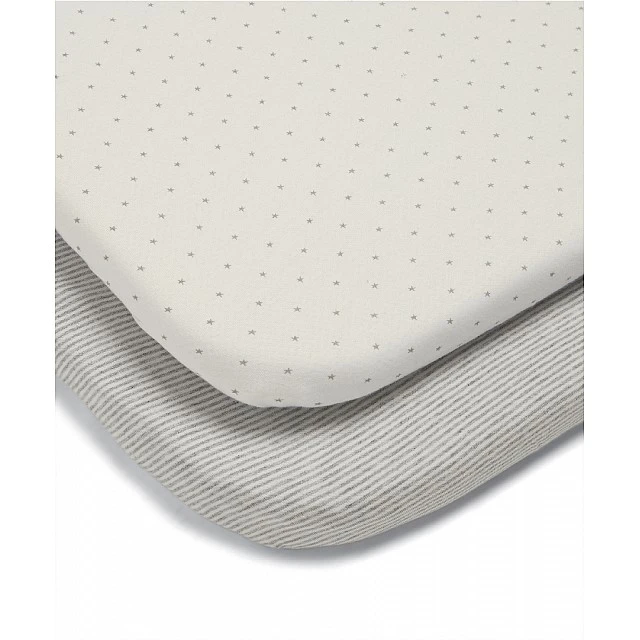 Mamas & Papas Set of 2 bin sheets 50x57cm - Gray star