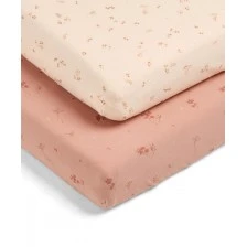 Mamas & Papas Set of 2 fitted sheets 70x142 cm - Wildflower