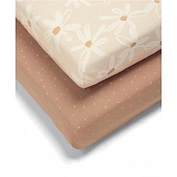 Mamas & Papas Долен чаршаф с ластик за легло 2 броя 70x142см - Daisy