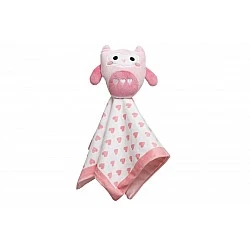 Pearhead Toy handkerchief Owl pink