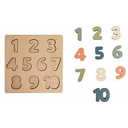 Pearhead Numbers wooden puzzle toy