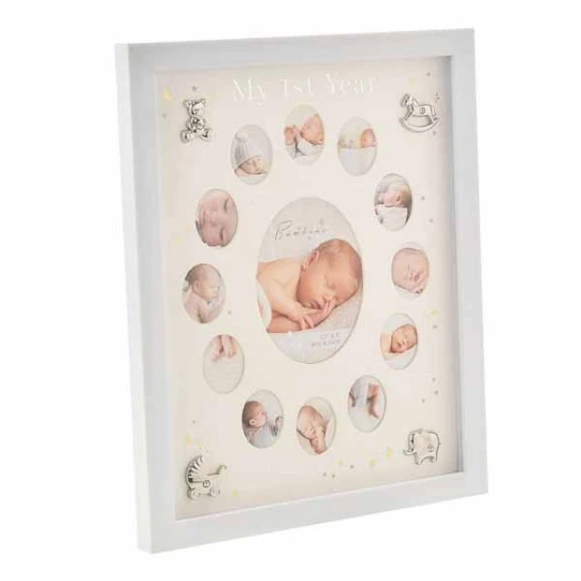 Widdop Bambino Рамка за снимки Моята първа годинка - Silver Icons