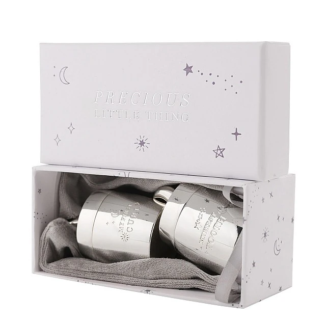 Widdop Silver Plated Tooth and Hairpin Boxes - Star and Moon
