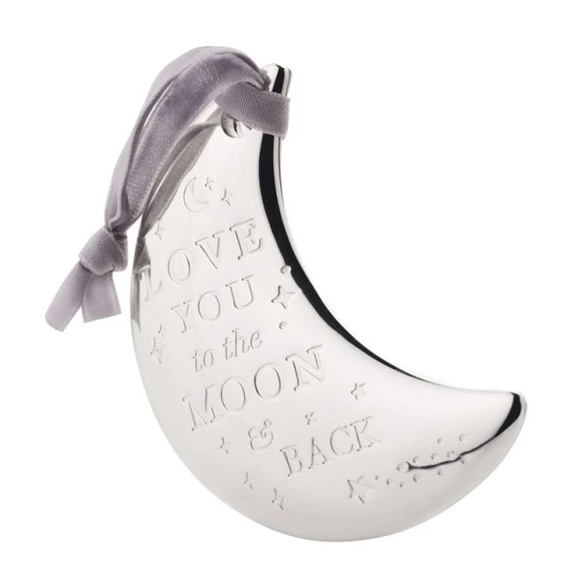 Bambino Silver Plated Moon Figurine