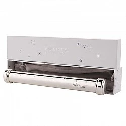 Bambino Silver Plated Baptismal Scroll or Birth Certificate Celestial