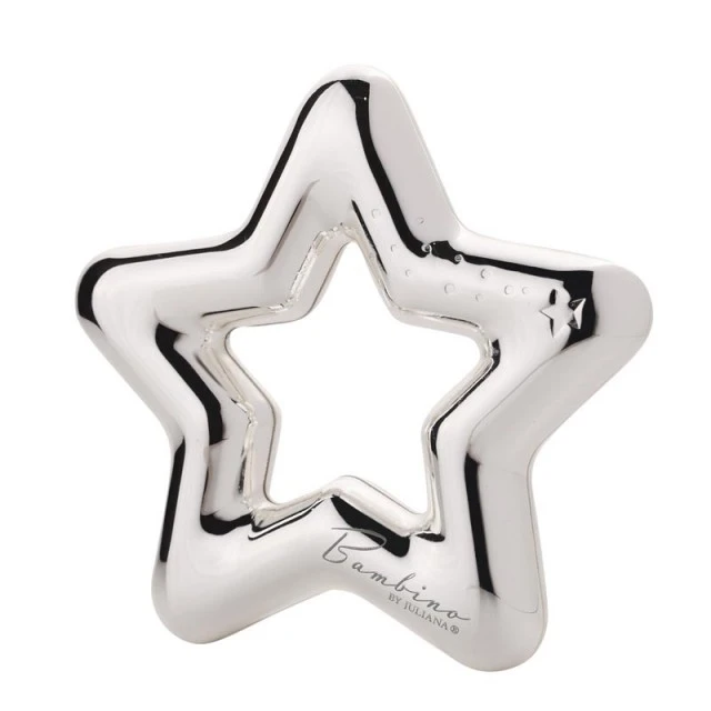 Bambino Silver Plated Rattle Star
