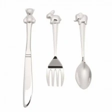 Widdop Bambino Silver Plated Cutlery - Animal Icons