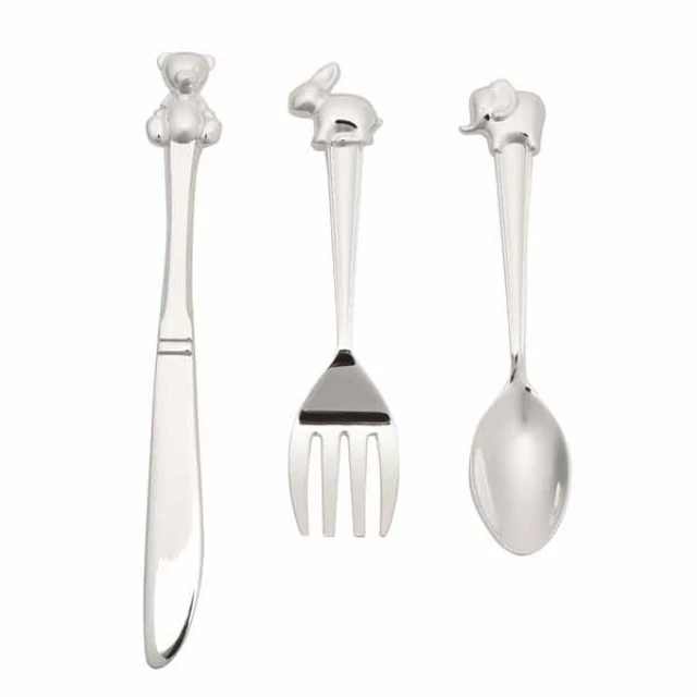 Widdop Bambino Silver Plated Cutlery - Animal Icons