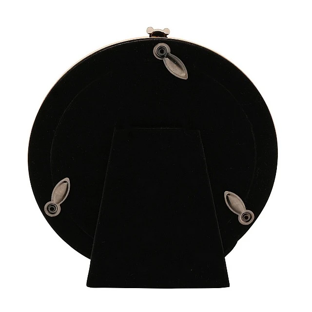 Widdop Bambino Gold-plated round photo frame with teddy bear decoration - Teddy