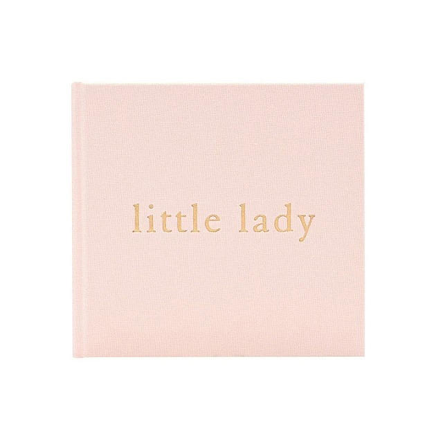 Widdop Bambino Photo Album with Textile Linen Covers for Girls - Little Lady