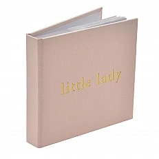 Widdop Bambino Photo Album with Textile Linen Covers for Girls - Little Lady