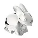 Widdop Bambino Посребрена касичка зайче - Rabbit
