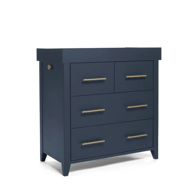 Mamas & Papas Set - Melfi Bed and Dresser - Midnight Blue