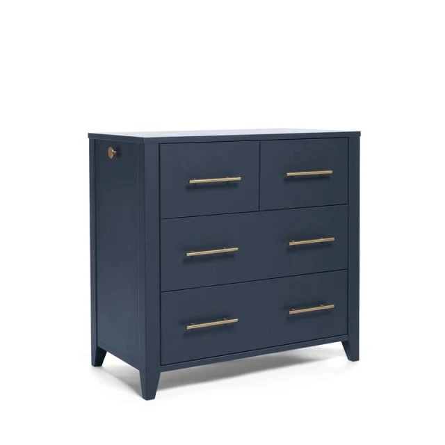 Mamas & Papas Set - Melfi Bed and Dresser - Midnight Blue