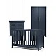 Mamas & Papas Set - Melfi Bed, Dresser and Wardrobe - Midnight Blue