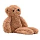 Widdop Softies Плюшена играчка тъмно кафяво мече в кутия 35см - Hampton
