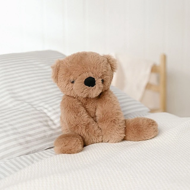 Widdop Softies Плюшена играчка тъмно кафяво мече в кутия 35см - Hampton