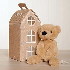 Widdop Softies Plush toy light brown bear in box 35cm - Hudson