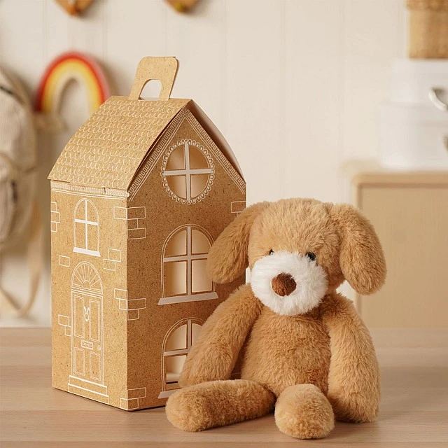 Widdop Softies Плюшена играчка светло кафяво кученце в кутия 35см - Bob