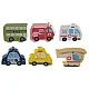 Large wooden set for children with cubes, puzzle and constructor (damaged packaging)