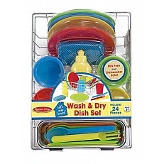 Melissa & Doug - Комплект сушилня със съдове и прибори