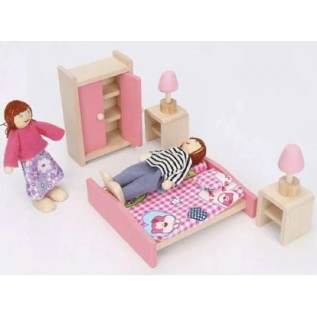Small wooden children’s dolls for play - Family