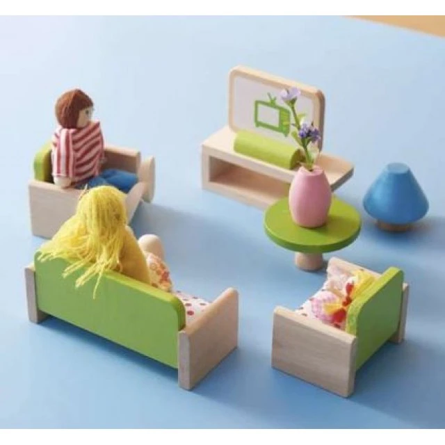 Small wooden children’s dolls for play - Family