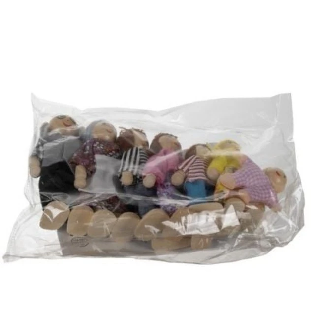 Small wooden children’s dolls for play - Family