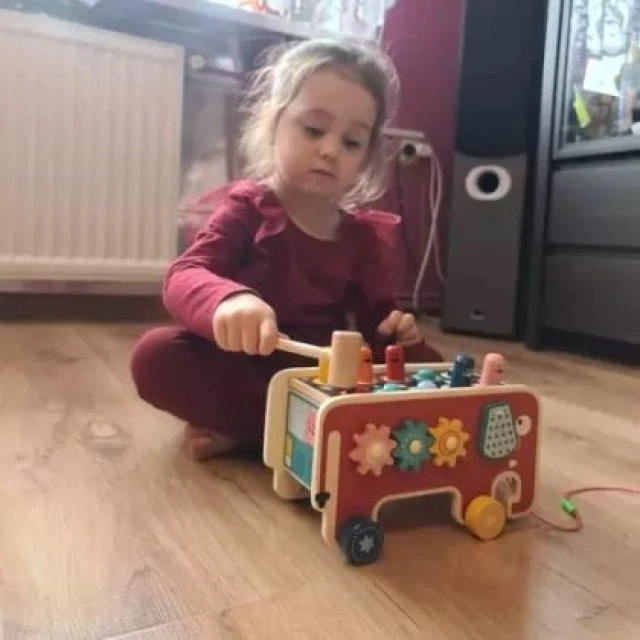 Детска образователна играч с чукче - слон -  Kruzzel