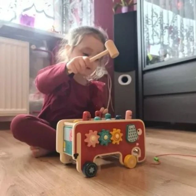 Детска образователна играч с чукче - слон -  Kruzzel