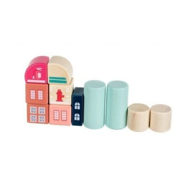 Wooden building blocks set - Build a city