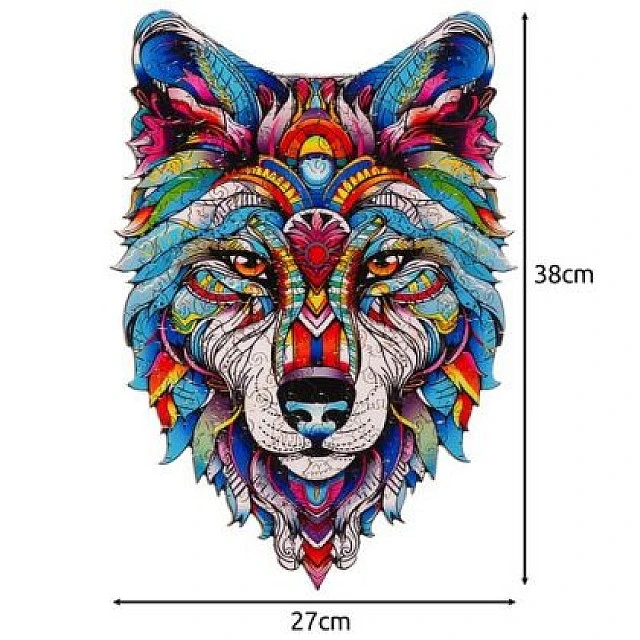 Wooden puzzle - Wolf