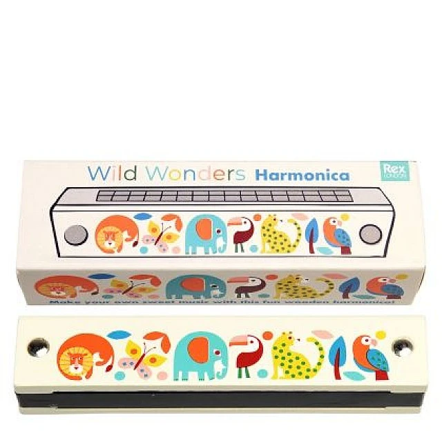 Wooden harmonica - Wild animals - Rex London